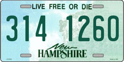 NH license plate 3141260