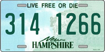 NH license plate 3141266