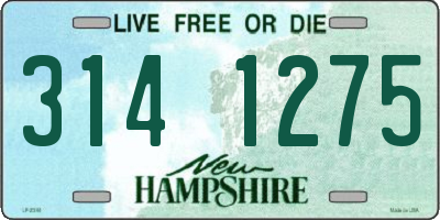 NH license plate 3141275