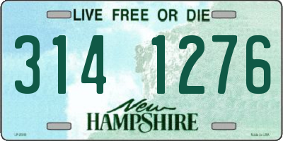 NH license plate 3141276