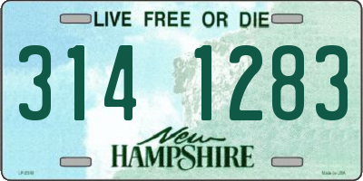 NH license plate 3141283