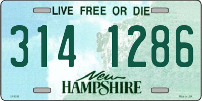 NH license plate 3141286