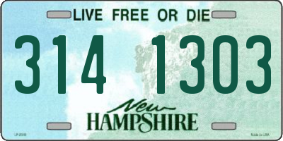 NH license plate 3141303