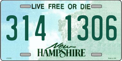 NH license plate 3141306