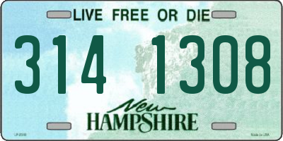 NH license plate 3141308