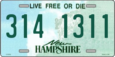 NH license plate 3141311