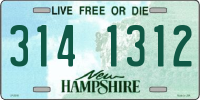 NH license plate 3141312