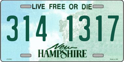 NH license plate 3141317
