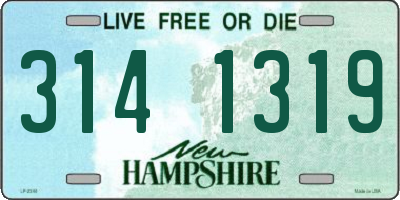 NH license plate 3141319