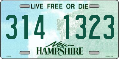 NH license plate 3141323