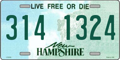 NH license plate 3141324