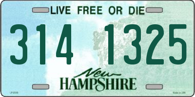 NH license plate 3141325