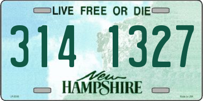 NH license plate 3141327