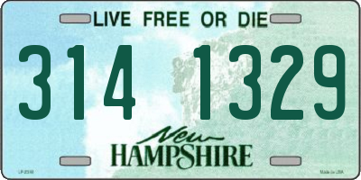 NH license plate 3141329