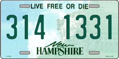 NH license plate 3141331