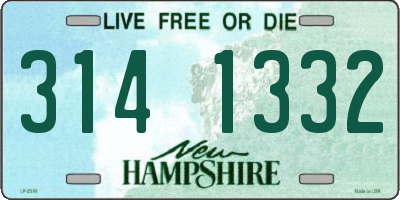 NH license plate 3141332