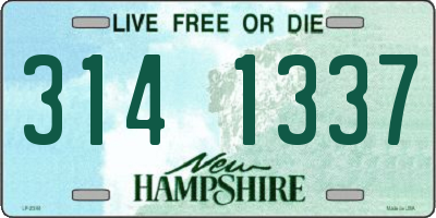 NH license plate 3141337