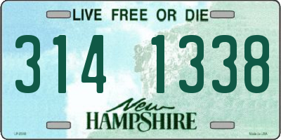 NH license plate 3141338