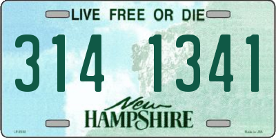 NH license plate 3141341