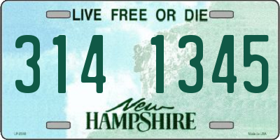 NH license plate 3141345