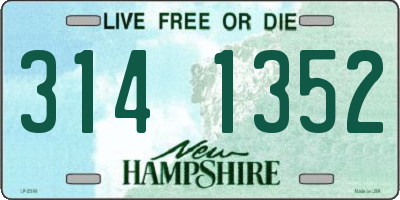 NH license plate 3141352