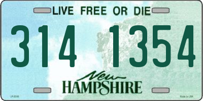 NH license plate 3141354