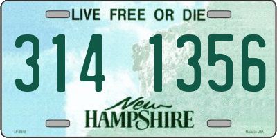 NH license plate 3141356