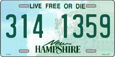 NH license plate 3141359