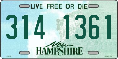 NH license plate 3141361