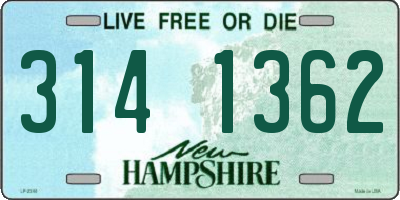NH license plate 3141362