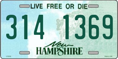 NH license plate 3141369