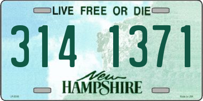NH license plate 3141371