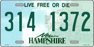 NH license plate 3141372