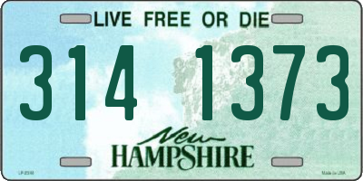 NH license plate 3141373