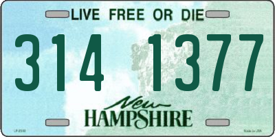 NH license plate 3141377