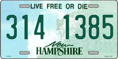 NH license plate 3141385