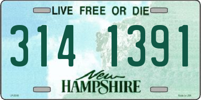NH license plate 3141391