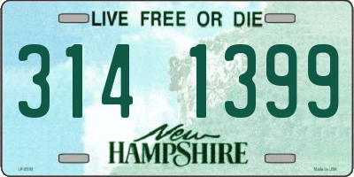 NH license plate 3141399