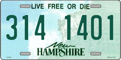 NH license plate 3141401
