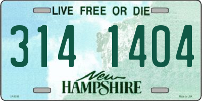 NH license plate 3141404