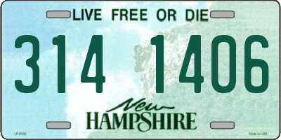 NH license plate 3141406