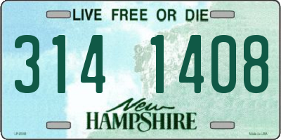 NH license plate 3141408