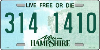 NH license plate 3141410