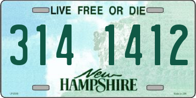 NH license plate 3141412