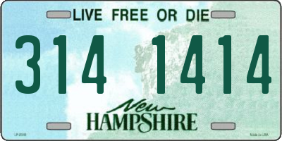 NH license plate 3141414