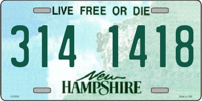 NH license plate 3141418