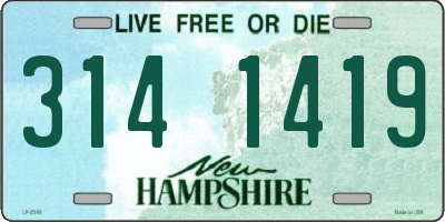 NH license plate 3141419