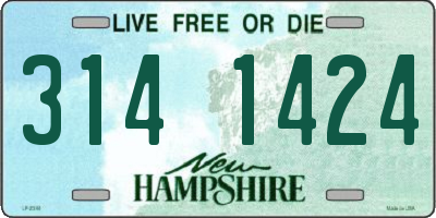 NH license plate 3141424
