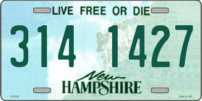 NH license plate 3141427