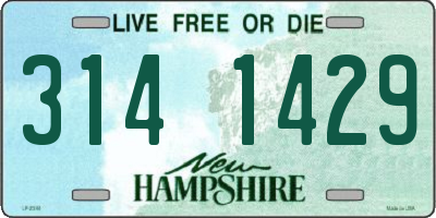 NH license plate 3141429